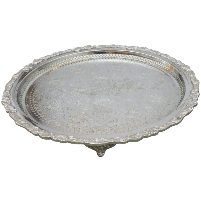 The Moroccan Room Silver Decorative Tray Perigold